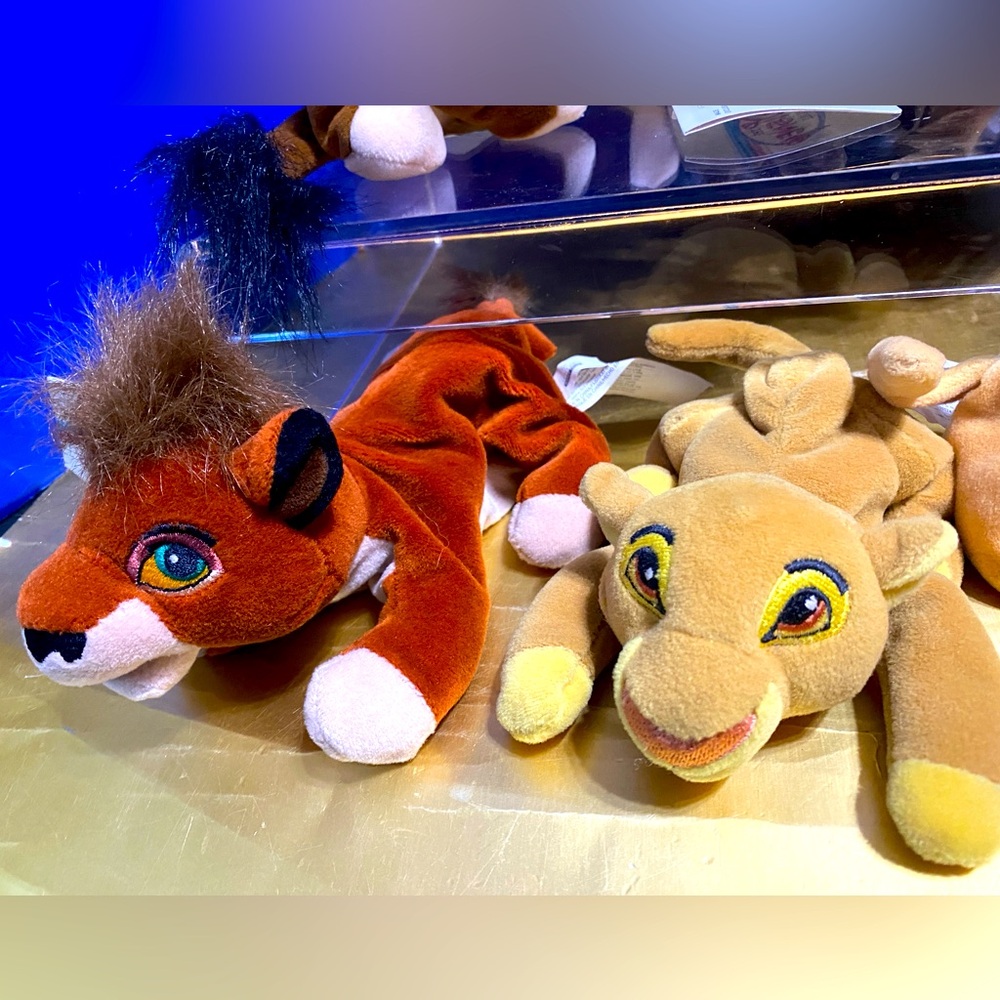 DISNEY EXCLUSIVE NWT VTG 1990s THE LION KING ORIGINAL BEAN BAG PLUSH SET OF 12 - Picture 10 of 16